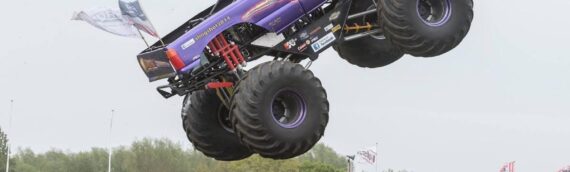 MONSTER trucks and funfair rides